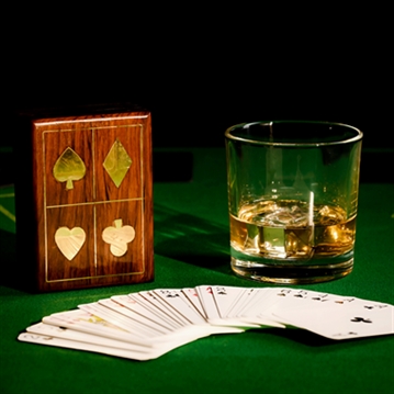 Harvey Makin Pack of Playing Cards In Wooden Box