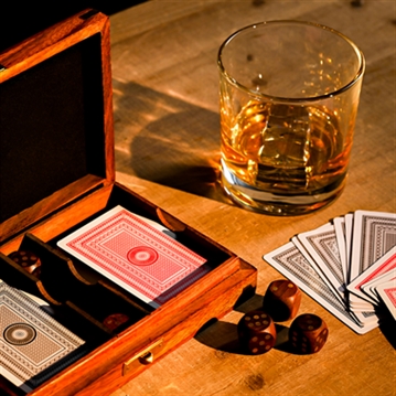 Harvey Makin Wooden Games Set - Cards with Dice