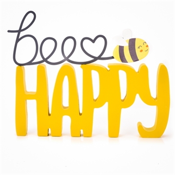 Bee Happy Mantel Plaque