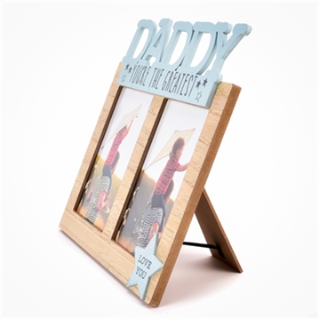 Daddy 4 x 6 Double Photo Frame 