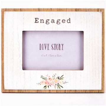 Engaged Love Story 6 x 4 Photo Frame