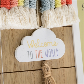 Macrame Rainbow 4 x 6 Photo Frame