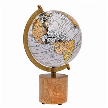 White & Gold Globe