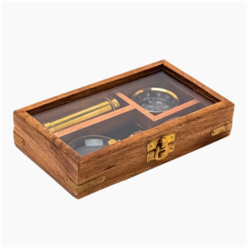 Telescope, Compass & Magnifying Glass Gift Set