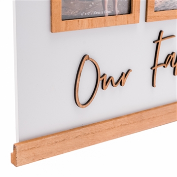 "Our Family" Collage House Shaped Photo Frame