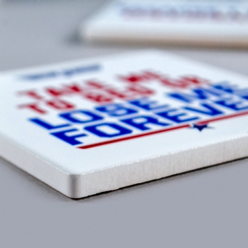 Top Gun Pair of Quote Ceramic Coasters