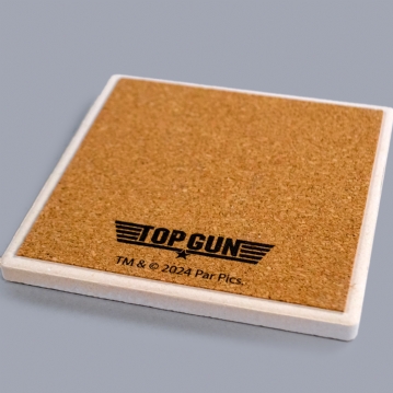 Top Gun Pair of Quote Ceramic Coasters