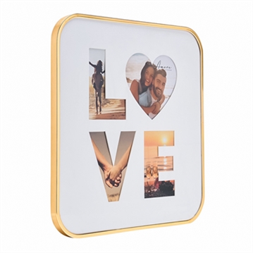 Gold Love Collage 4 x Photo Frame