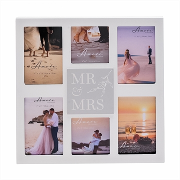 Mr & Mrs Multi-Aperture Photo Frame