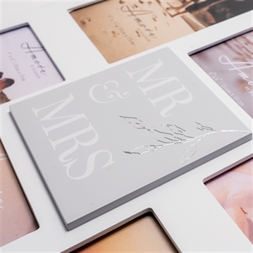 Mr & Mrs Multi-Aperture Photo Frame