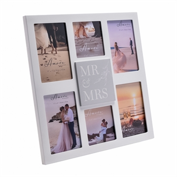 Mr & Mrs Multi-Aperture Photo Frame