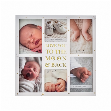 "Moon & Back" Wooden Collage Frame