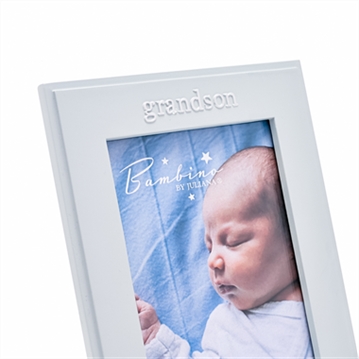 Grandson Blue Resin Photo Frame - 4" x 6"