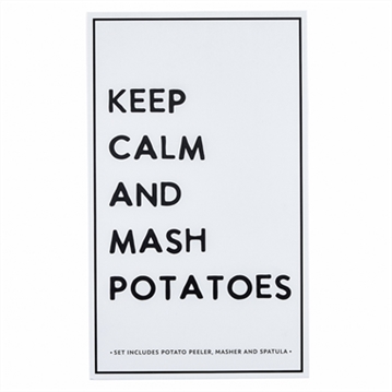 "Keep Calm and Mash Potatoes" Santa Barbara Mash Gift Set