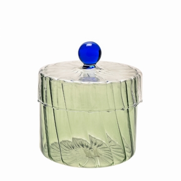 Handmade Coloured Glasses Trinket Boxes