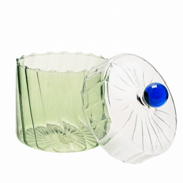 Handmade Coloured Glasses Trinket Boxes