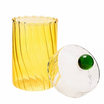 Handmade Coloured Glasses Trinket Boxes