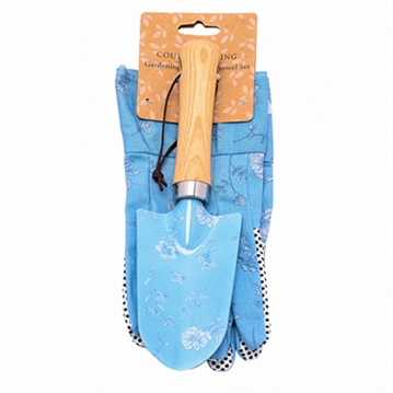 Floral Trowel & Gloves Set