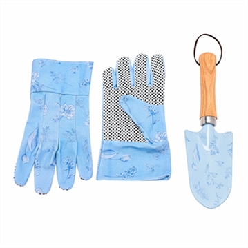 Floral Trowel & Gloves Set