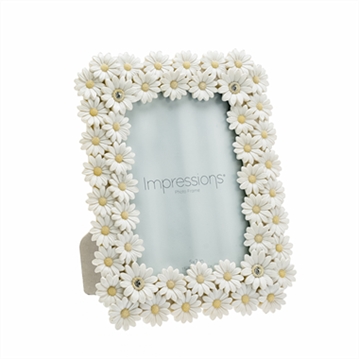 White Daisy Photo Frames