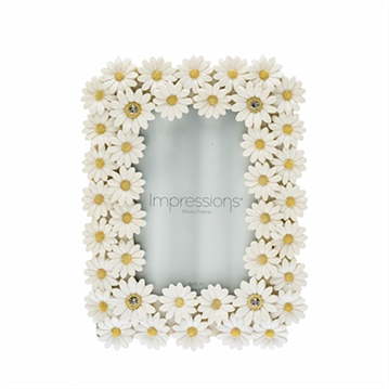 White Daisy Photo Frames