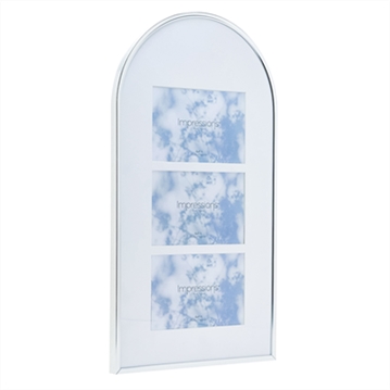 Silver Arched Collage 3 x Photo Frame 