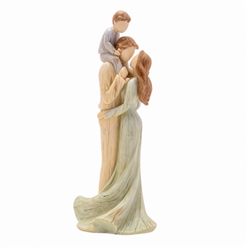 "Just us Three" Family with Son Figurine
