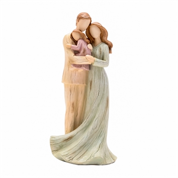 "Just us Three" Family with Daughter Figurine