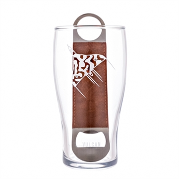 RAF Vulcan Etched Pint Glass & Bottle Opener Set