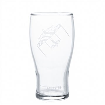 RAF Lancaster Etched Pint Glass & Bottle Opener Set