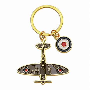 RAF Spitfire Enamel Keyring