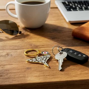 RAF Vulcan Enamel Keyring