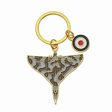 RAF Vulcan Enamel Keyring