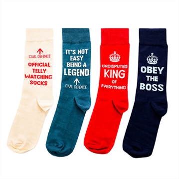 Civil Defence Men's Socks 4pc Gift Set