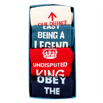 Civil Defence Men's Socks 4pc Gift Set