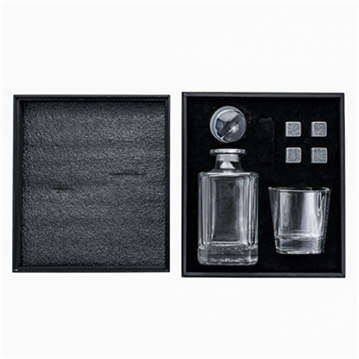 Whisky Glass Decanter, Tumbler & Cooling Stones Set