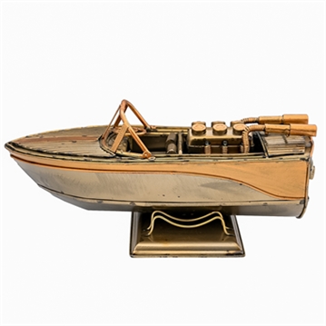 Decorative Speed Boat Metal Ornament