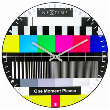 Testpage Dome Glass Multicolour Wall Clock