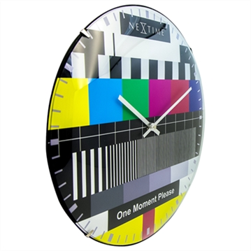 Testpage Dome Glass Multicolour Wall Clock