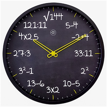 Maths Wall Clock