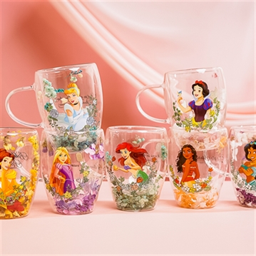 Disney Princess Moana Floral Glass Mug
