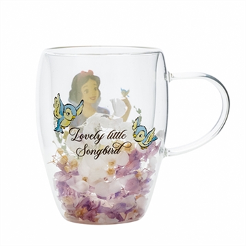 Disney Princess Snow White Floral Glass Mug
