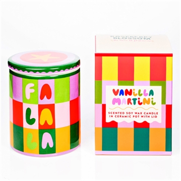 Raspberry Blossom Lidded Candle "Fa La La"