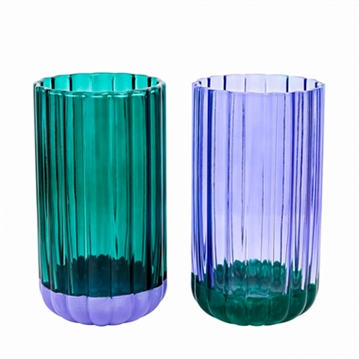 Raspberry Blossom Set of 2 Coloured Tumbler Glasses