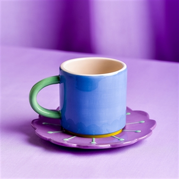 Raspberry Blossom Mug & Coaster Set
