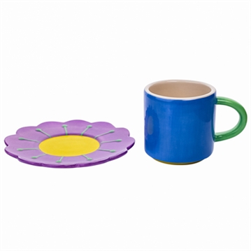 Raspberry Blossom Mug & Coaster Set