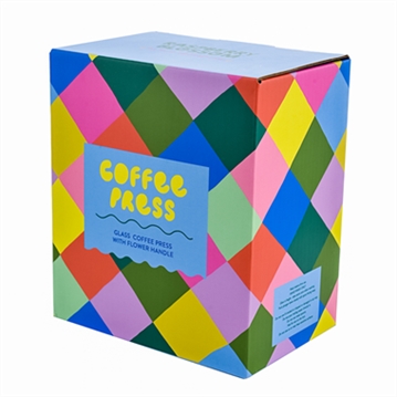 Raspberry Blossom Glass Cafetiere