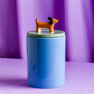 Raspberry Blossom Dog Treat Jar