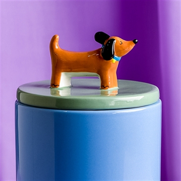 Raspberry Blossom Dog Treat Jar