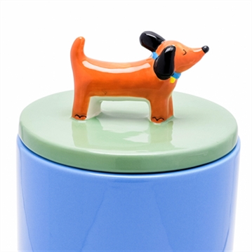 Raspberry Blossom Dog Treat Jar